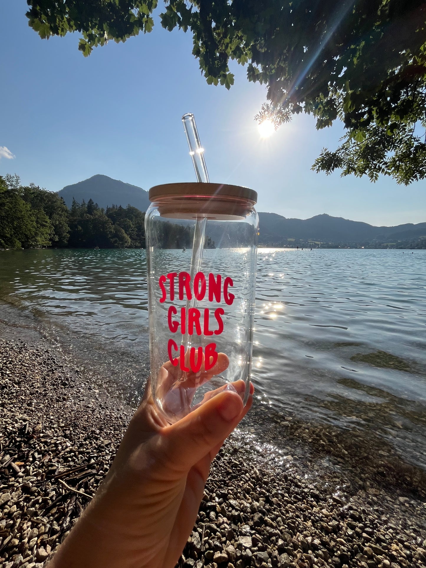 Trinkglas Strong girls club