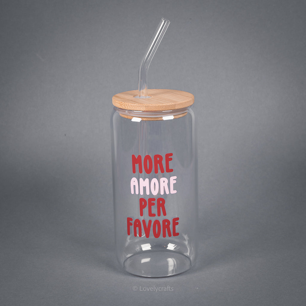 Trinkglas More amore per favore