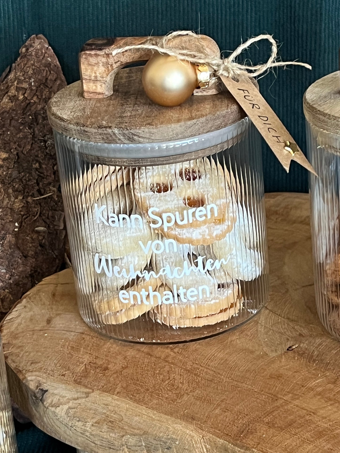 Vorratsglas Kann Spuren von Weihnachten enthalten