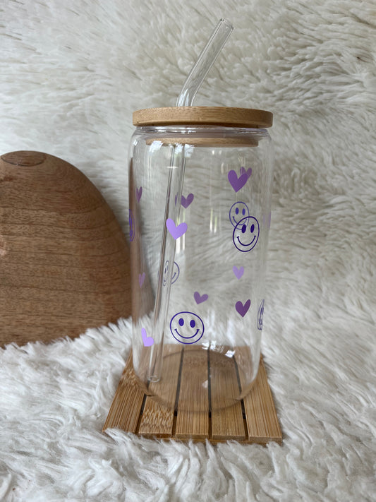 Trinkglas Smiley