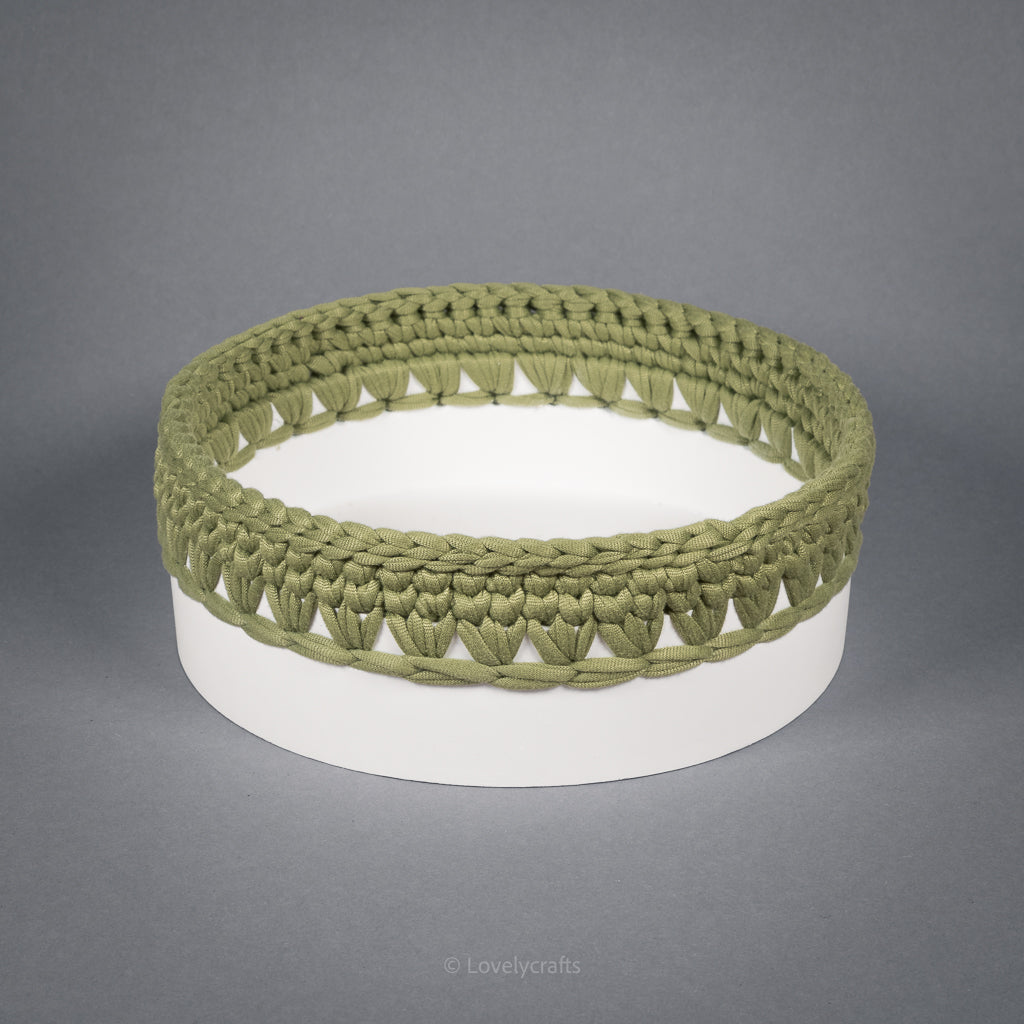 Windlicht Häkelkorb