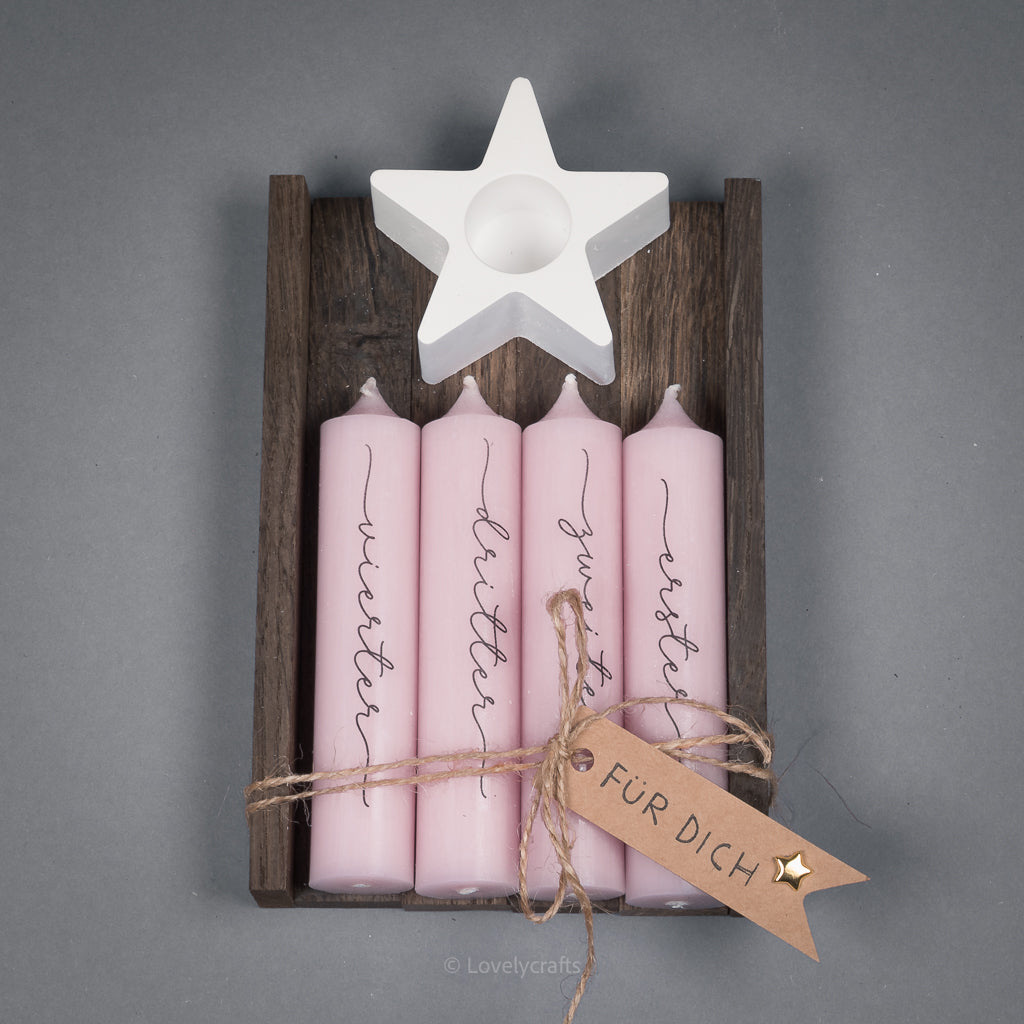Kerzenset Adventkranzkerzen