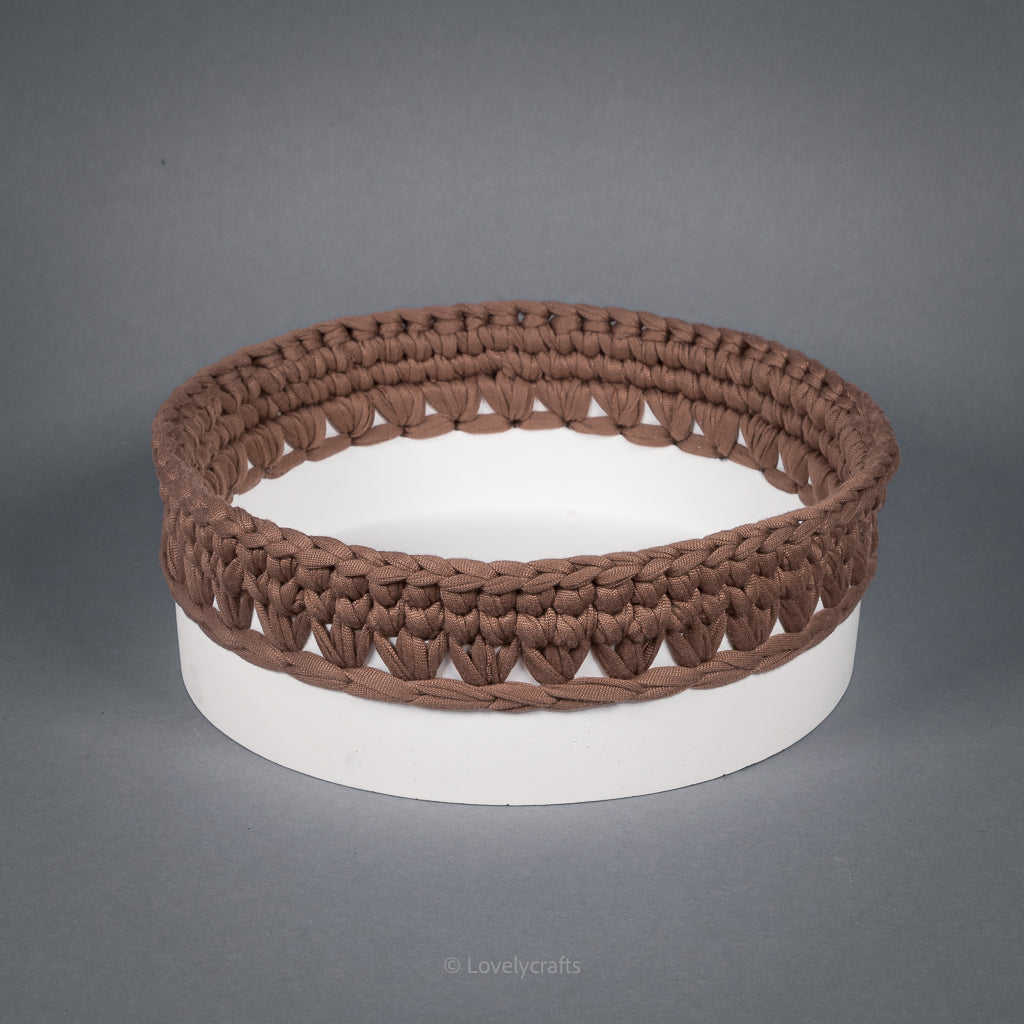 Windlicht Häkelkorb