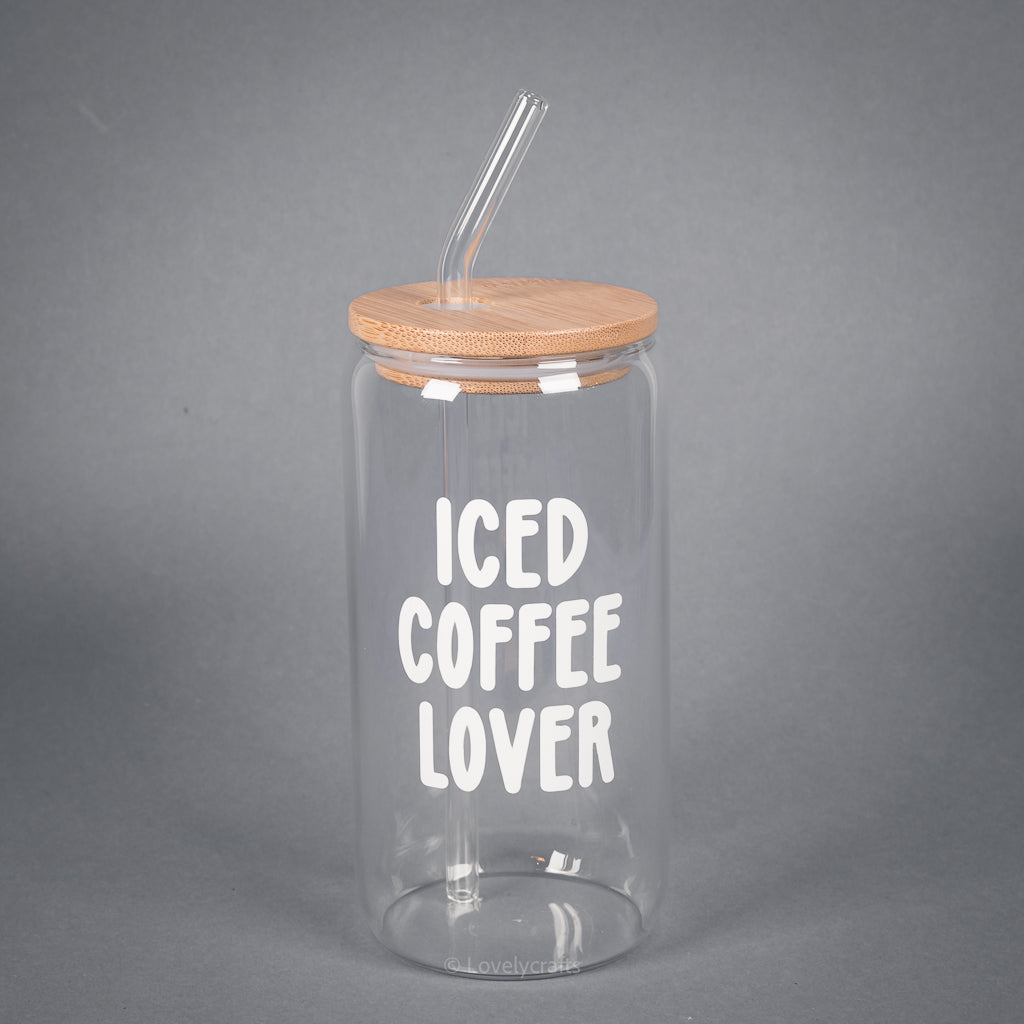 Trinkglas Iced Coffee Lover