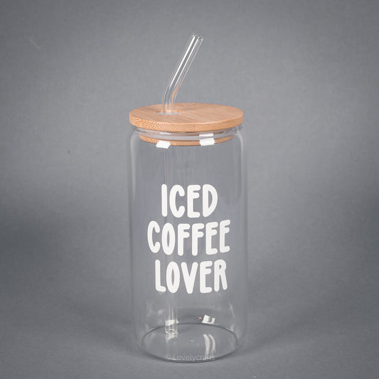 Trinkglas Iced Coffee Lover
