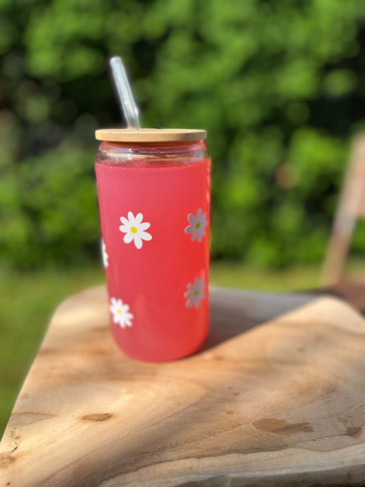 Trinkglas Blumen