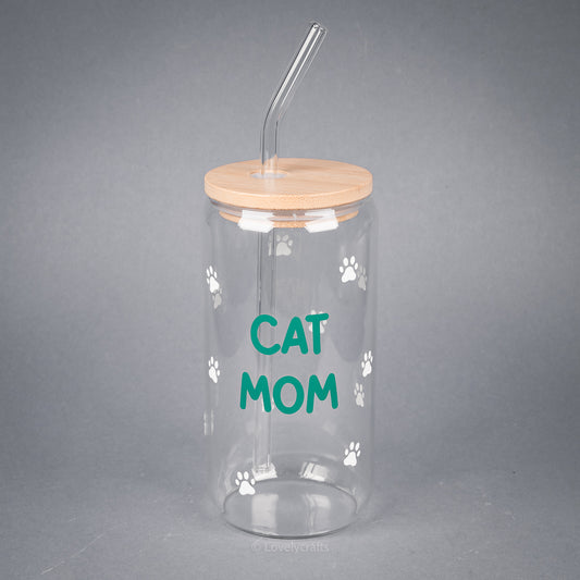 Trinkglas Cat mom