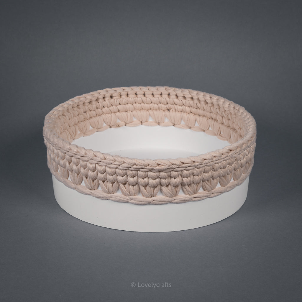 Windlicht Häkelkorb